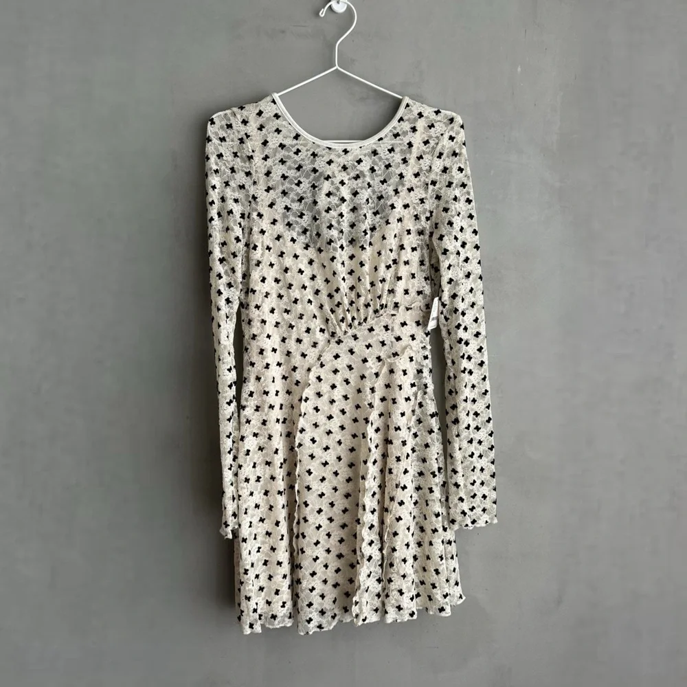FREE PEOPLE Sheer Delight Mini Dress